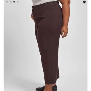 Universal Standard NWT Sz.16 Faye Stretch Cotton Twill Boyfriend Crop Pants